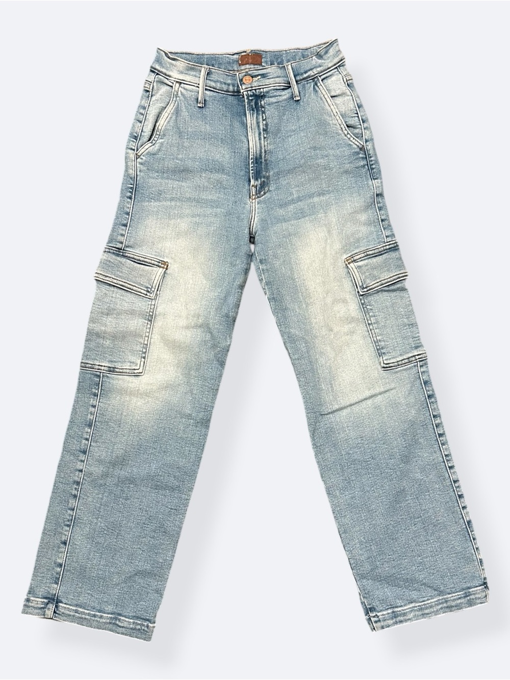 MOTHER straight rambler cargo ankle jeans in bad romance